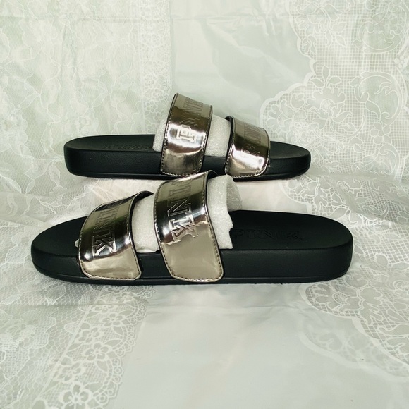 VICTORIAS SECRET PINK SLIDES - Picture 5 of 6